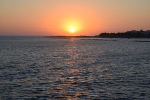 Sunset over Paphos Run Abroad